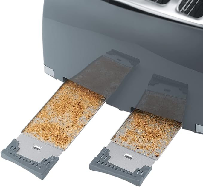 Russell Hobbs Honeycomb 4 Slice Toaster - Grey | 26073 - Image 5