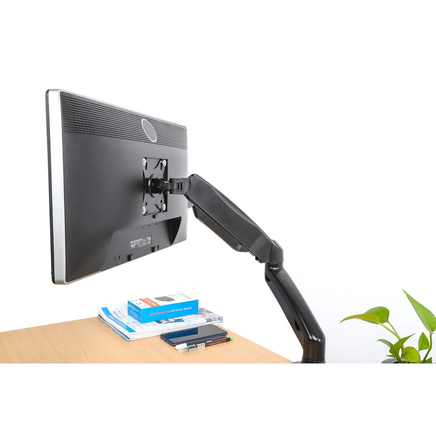 Manhattan Single Monitor Desk Mount - Aluminium | 462303 - Image 4