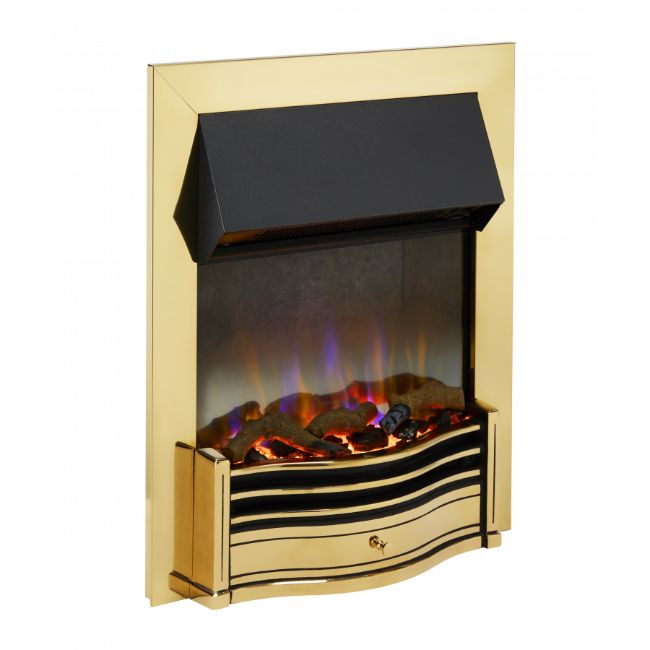 Dimplex Optiflame Dumfries 2Kw 3D Inset Fire - Brass | 078711 Dimplex Optiflame Dumfries 2Kw 3D Inset Fire - Brass | 078711