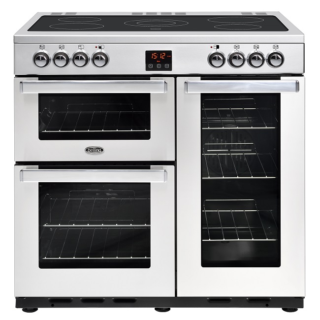 Belling Cookcentre 90cm All Electric Range Cooker 90E - Stainless Steel Belling Cookcentre 90cm All Electric Range Cooker 90E - Stainless Steel