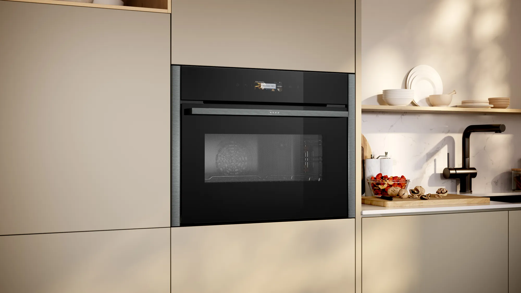 Neff Built-In Combi Oven with Microwave - Graphite | C24MR21G0B - Image 4