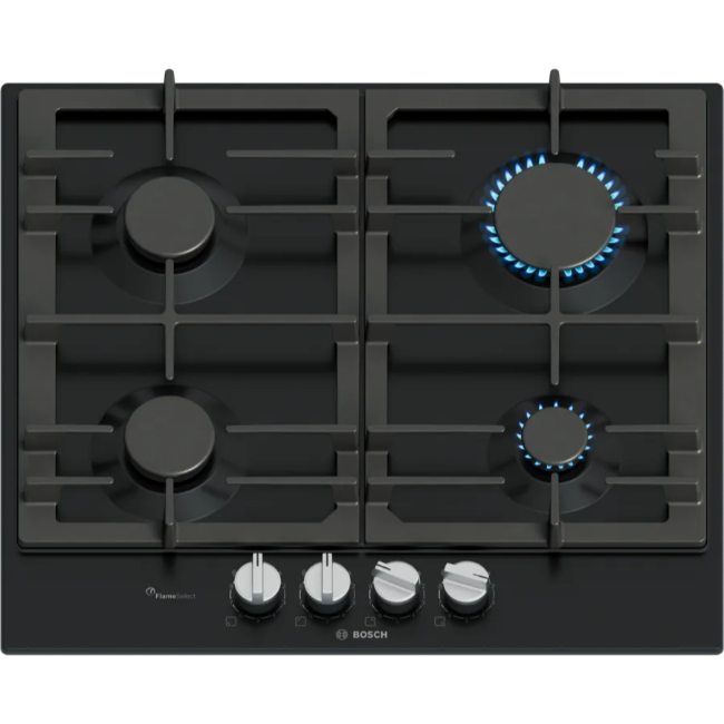 Bosch Series 6 4 Burner Gas Hob - Black | PCP6A6I90 Bosch Series 6 4 Burner Gas Hob - Black | PCP6A6I90