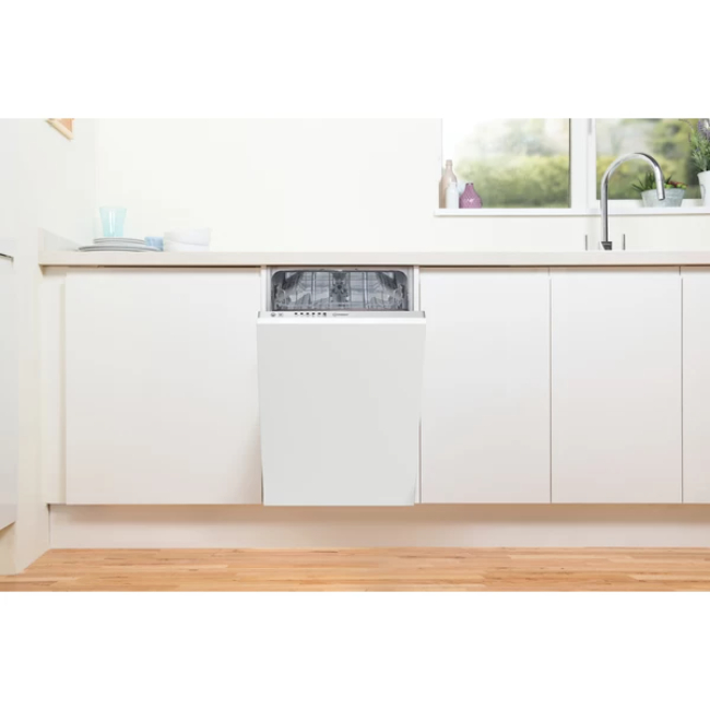 Indesit 45cm Slimline Built-in Dishwasher 5 Programme | DSIE 2B10 UK N - Image 4
