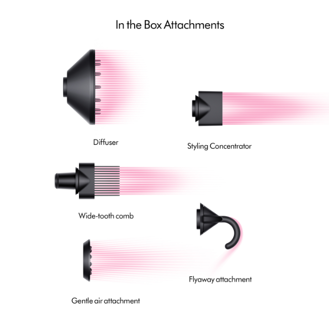 Dyson Supersonic Hair Dryer - Onyx & Gold | 533902-01 - Image 2