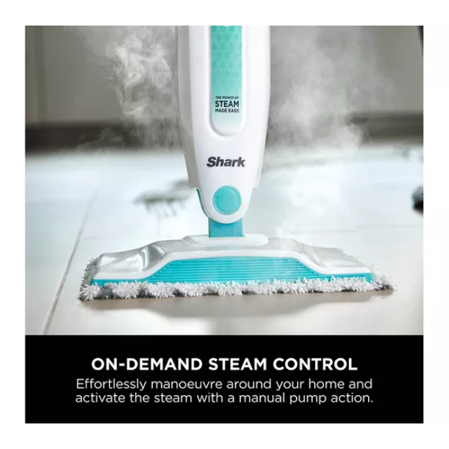 Shark Classic Steam Mop | White & Mint Green | S1000UK - Image 3
