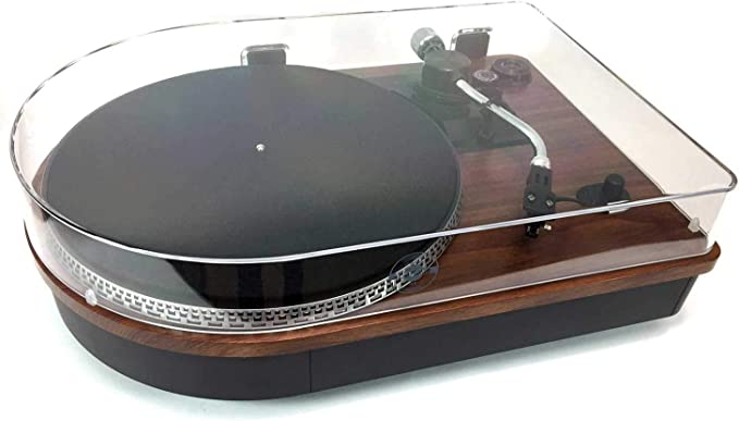 Steepletone Camden Bluetooth Record Player With Speakers - Black/Wood | CAMDEN2-BLK - Image 5