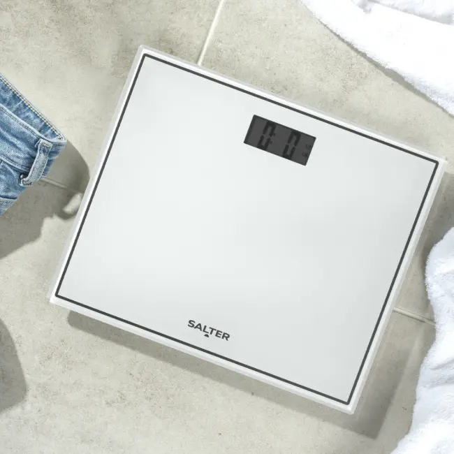 Salter Electronic Bathroom Weighing Scales | White | 9207W - Image 2