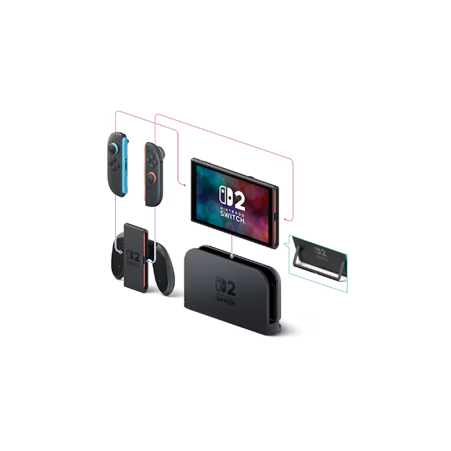 Nintendo Switch 2 + Mario Kart World - Red, Blue & Black | 10015921 - Image 8