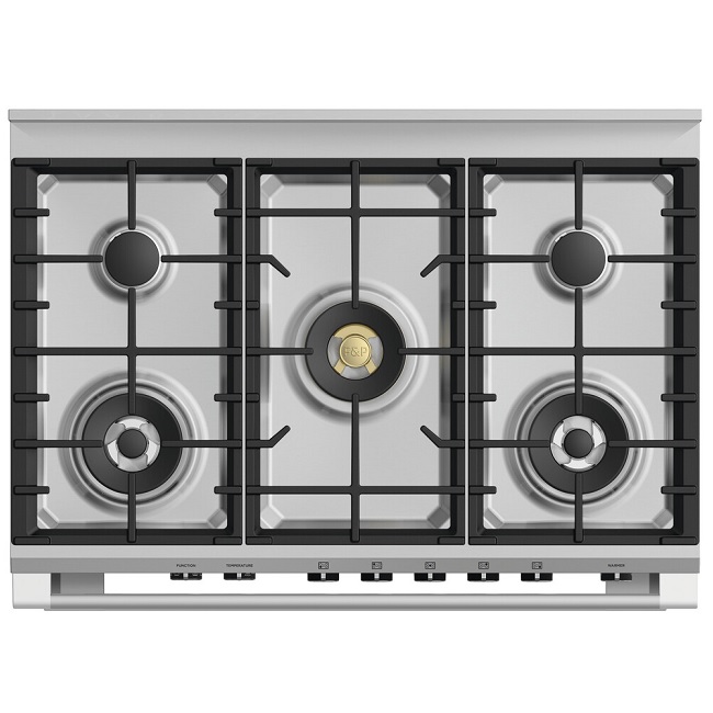 Fisher & Paykel 90cm Freestanding Dual Fuel Range Cooker OR90SCG6B1 - Image 2