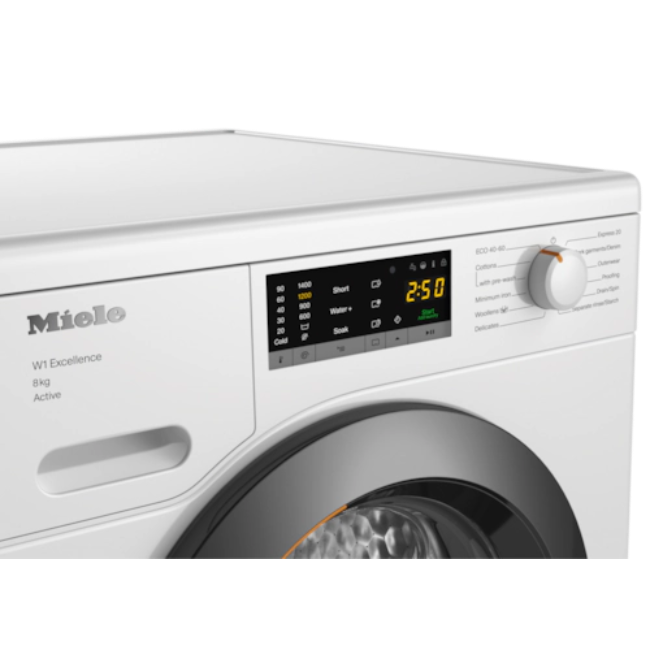 Miele Washing Machine 8kg 1400sp - White | WEA125WCS - Image 3