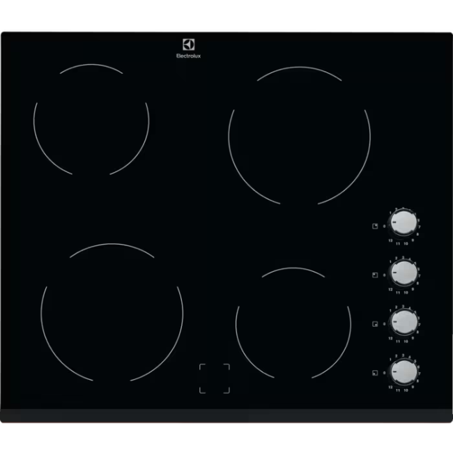 Electrolux 300 Radiant Ceramic Hob 60cm - Black | EHF6140FOK