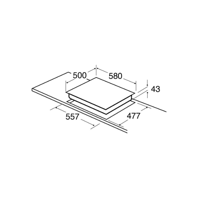 CDA Gas Hob with 4 Burners - Stainless Steel | HG6351SS - Image 2