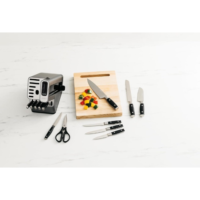 Ninja Foodi StaySharp Knife Block with Integrated Sharpener – Deluxe 14-Piece Set | Silver/Black | K32014EUUK - Image 8
