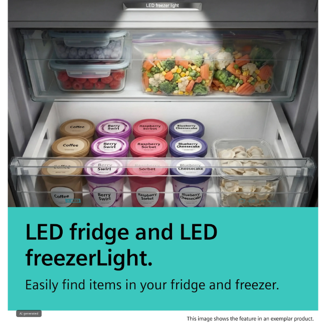 Siemens IQ500 Free-Standing Freezer - Black Steel | GS36NAXCG - Image 8