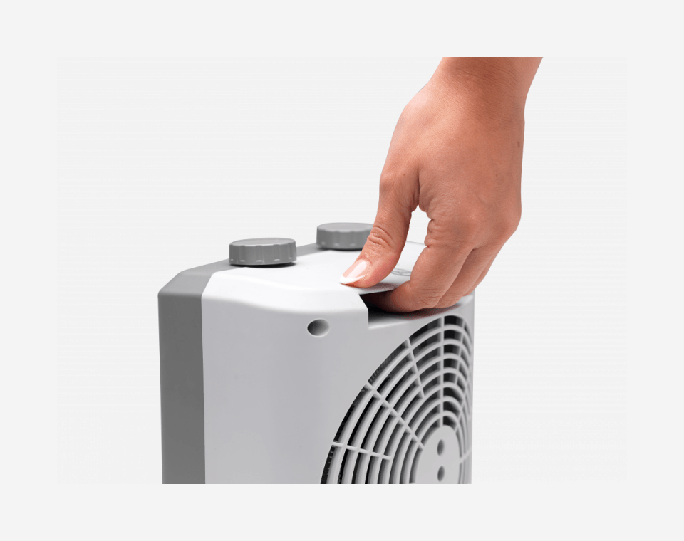 Dimplex 2kw Essentials Upright Fan heater - Grey | DEUF2N - Image 7