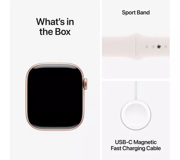 Apple Watch 10 GPS 42mm Med/Lrg - Rose Gold | MWWJ3QA-A - Image 8