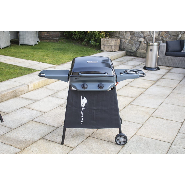 Sahara Rapid Assembly 2 Burner Gas BBQ Plus Side Burner | RASSPLIR-BK - Image 6