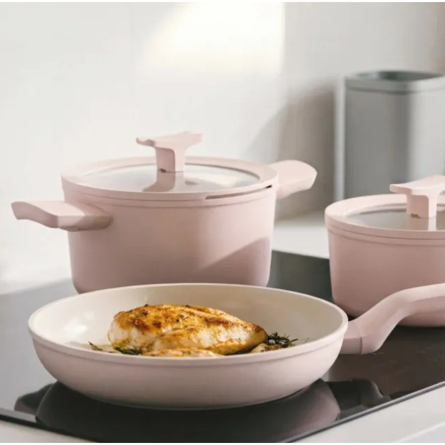 BergHoff 5 Piece Cookware Set | Non-Stick | Rose | 3950719 - Image 3