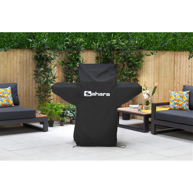 Sahara 4 Burner BBQ Cover for X450 & A450 - Black | C-4BCIR Sahara 4 Burner BBQ Cover for X450 & A450 - Black | C-4BCIR