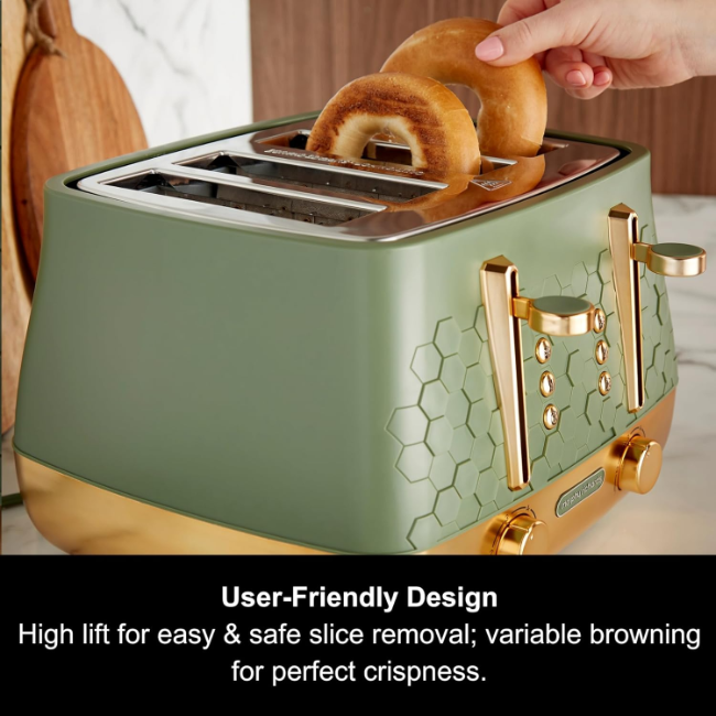 Morphy Richards Cassini 4 Slice Toaster | Olivine | 243022 - Image 3