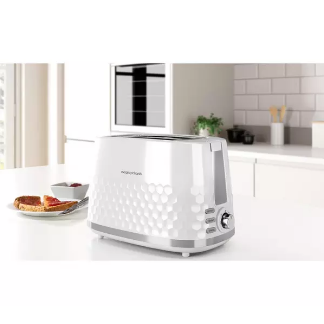 Morphy Richards Hive 2 Slice Toaster - White | 220034 - Image 8