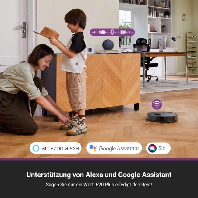 Eureka E20 Plus Robot Vac with Bagless Docking Station - Black & Purple | SNERE20PLUSBK - Image 10