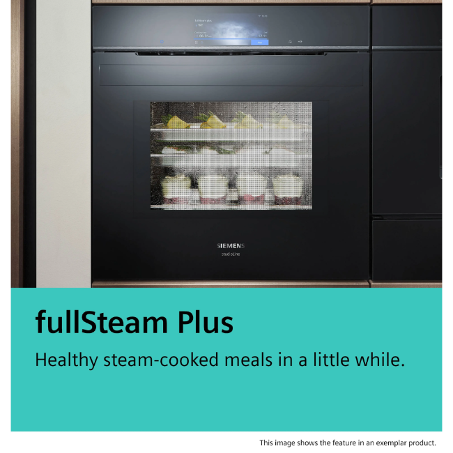 Siemens IQ700 Built-In Oven with Steam Function 60x60 cm - Black | HS736G1B1B - Image 7