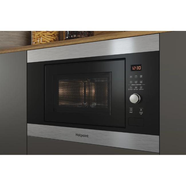 Hotpoint Built-in 800W Microwave - Inox | MF20G IX H - Image 3