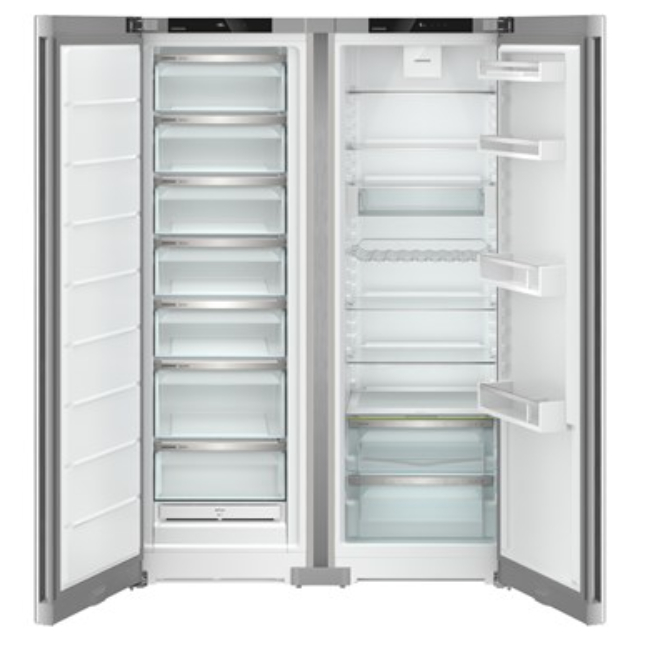 Liebherr Side by Side Combination Fridge Freezer Plus No Frost - Steel ...