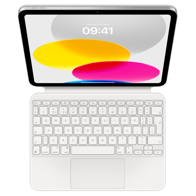 Apple Magic Keyboard Folio For iPad (A16) - White | MQDP3B-A