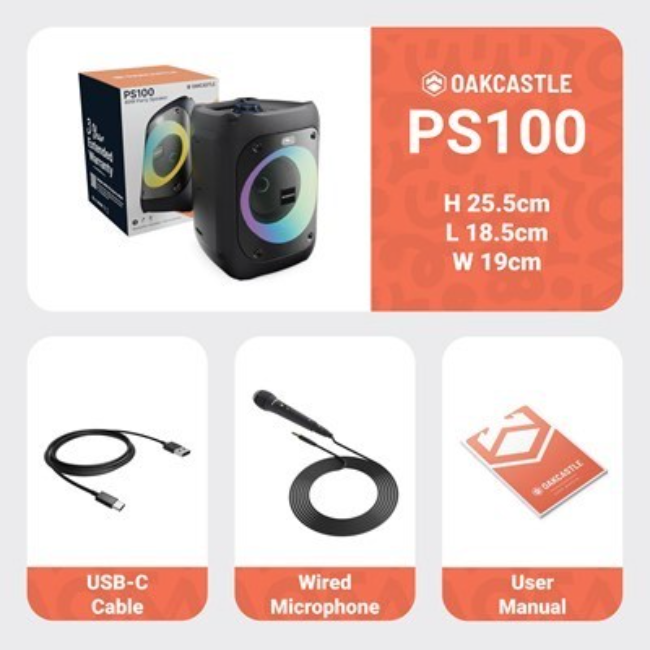 Majority PS100 Portable Karaoke Party Speaker | 1000002979 - Image 7