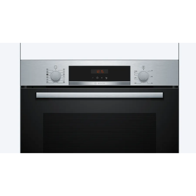 Bosch Series 4 Built-in Oven With Added Steam Function - Brushed Steel | HQA574BS3B - Image 2