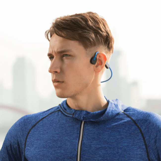 Aftershokz Openmove Open Ear Wireless Sports Loop Headphones - Blue | 38-S661BL - Image 5