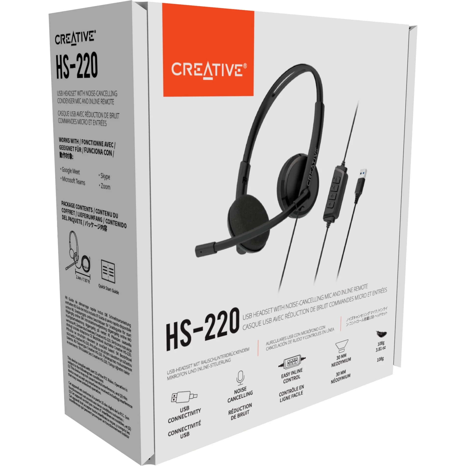 Creative Headset Hs-220 Usb | 51EF1070AA001 - Image 3