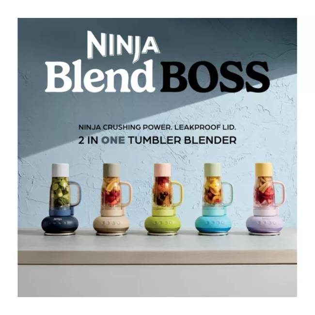 Ninja BlendBoss Tumbler Blender | Lavender Lemonade | DB351UKPR - Image 2