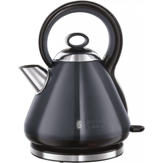 Russell Hobbs 1.7L Traditional Pyramid Kettle – Grey | 26412 Russell Hobbs 1.7L Traditional Pyramid Kettle – Grey | 26412