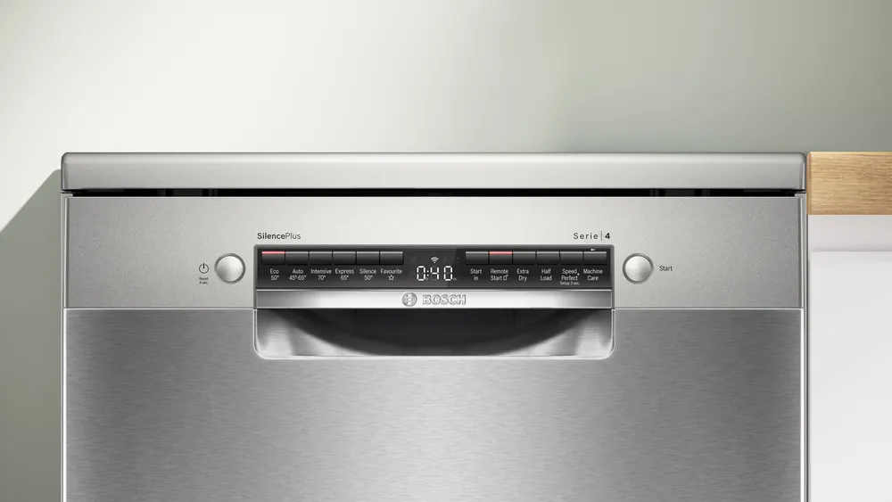 Bosch Series 4 Freestanding Dishwasher - Brushed steel | SMS4EMI06G - Image 2