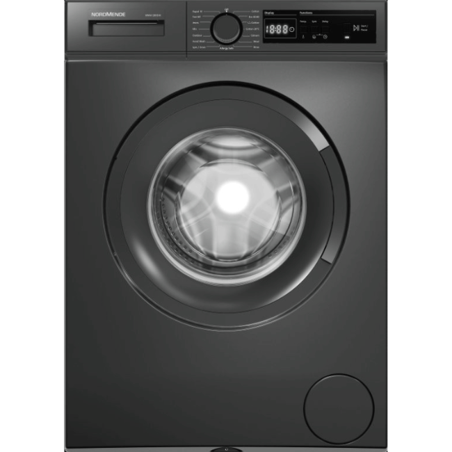 Nordmende Washing Machine 8Kg - Dark Inox | WMA1280DIX