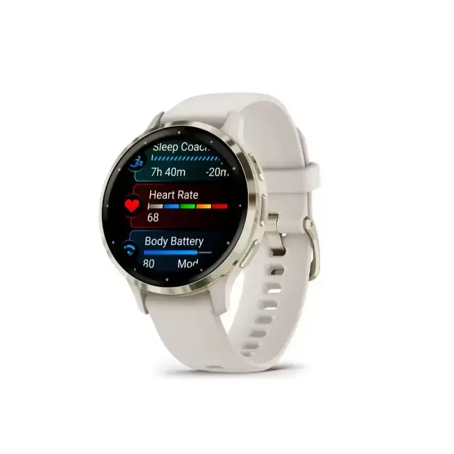 Garmin Venu 3S Smartwatch | Gold & Ivory | 010-02785-04 - Image 3