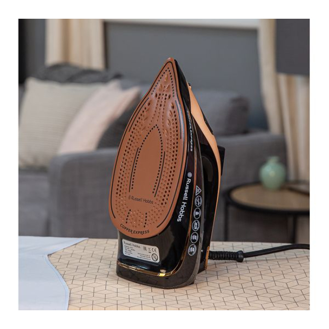 Russell Hobbs Copper Express 2600W Steam Iron | Copper & Black | 23975 - Image 2