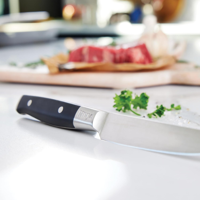 Ninja Foodi StaySharp Steak Knives - 6 Piece Set | Silver/Black | K32106UK - Image 3
