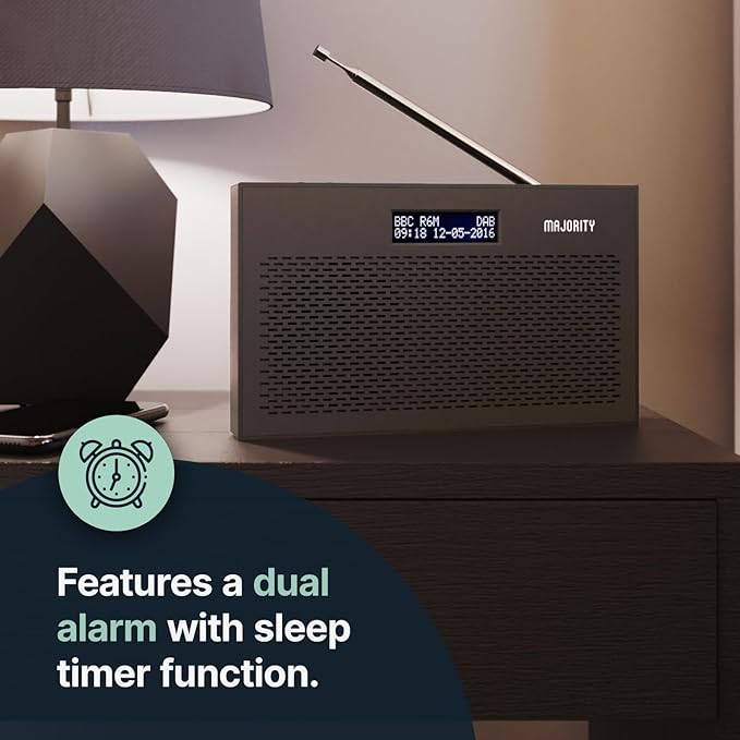 Majority Histon Digital Radio - Black | CB24DABBLK2UK - Image 4