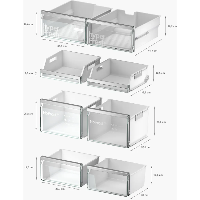Siemens IQ700 French Door Fridge Freezer - Black/Inox | KF96DPXEA - Image 7