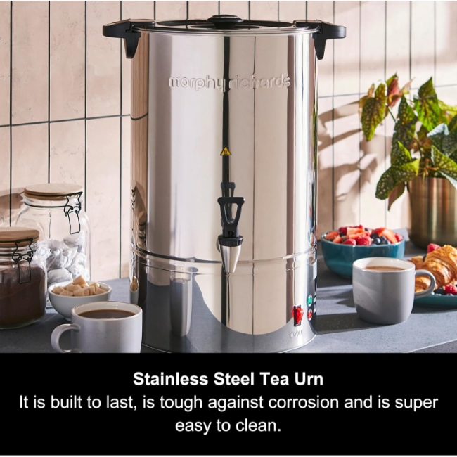 Morphy Richards 20L Stainless Steel Tea Urn | 140001 - Image 2