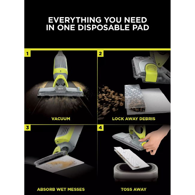 Shark VacMop 2-in-1 Cordless Vacuum Mop with Targeted Spray | VM200UK - Image 4