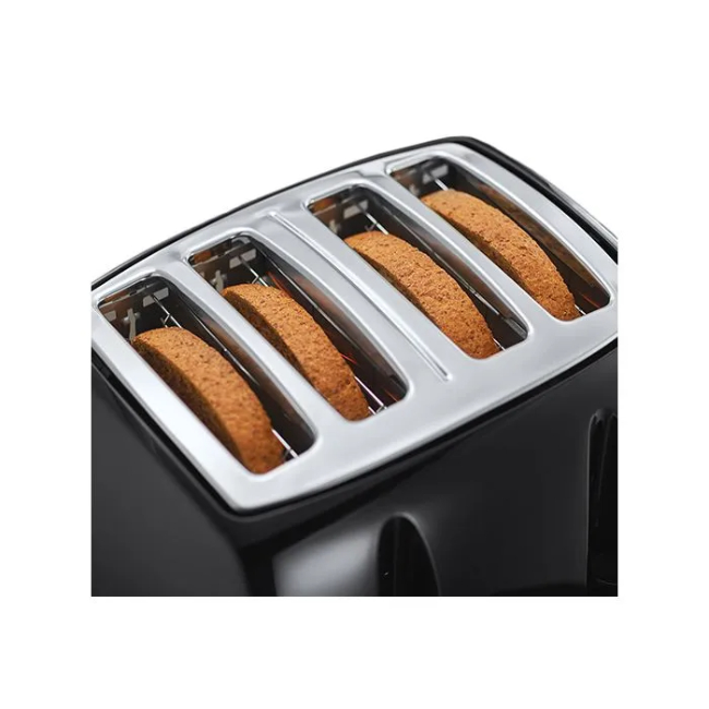 Russell Hobbs Textures 4 Slice Toaster Black 21651 RUS21651