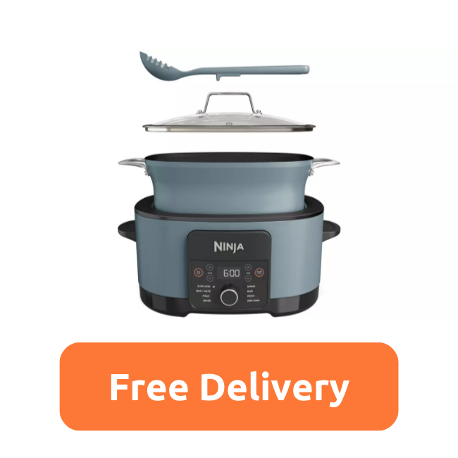 Ninja Foodi 8-In-1 Slow Cooker - Sea Salt Grey | MC1001UK - Image 1 Ninja Foodi 8-In-1 Slow Cooker - Sea Salt Grey | MC1001UK - Image 1