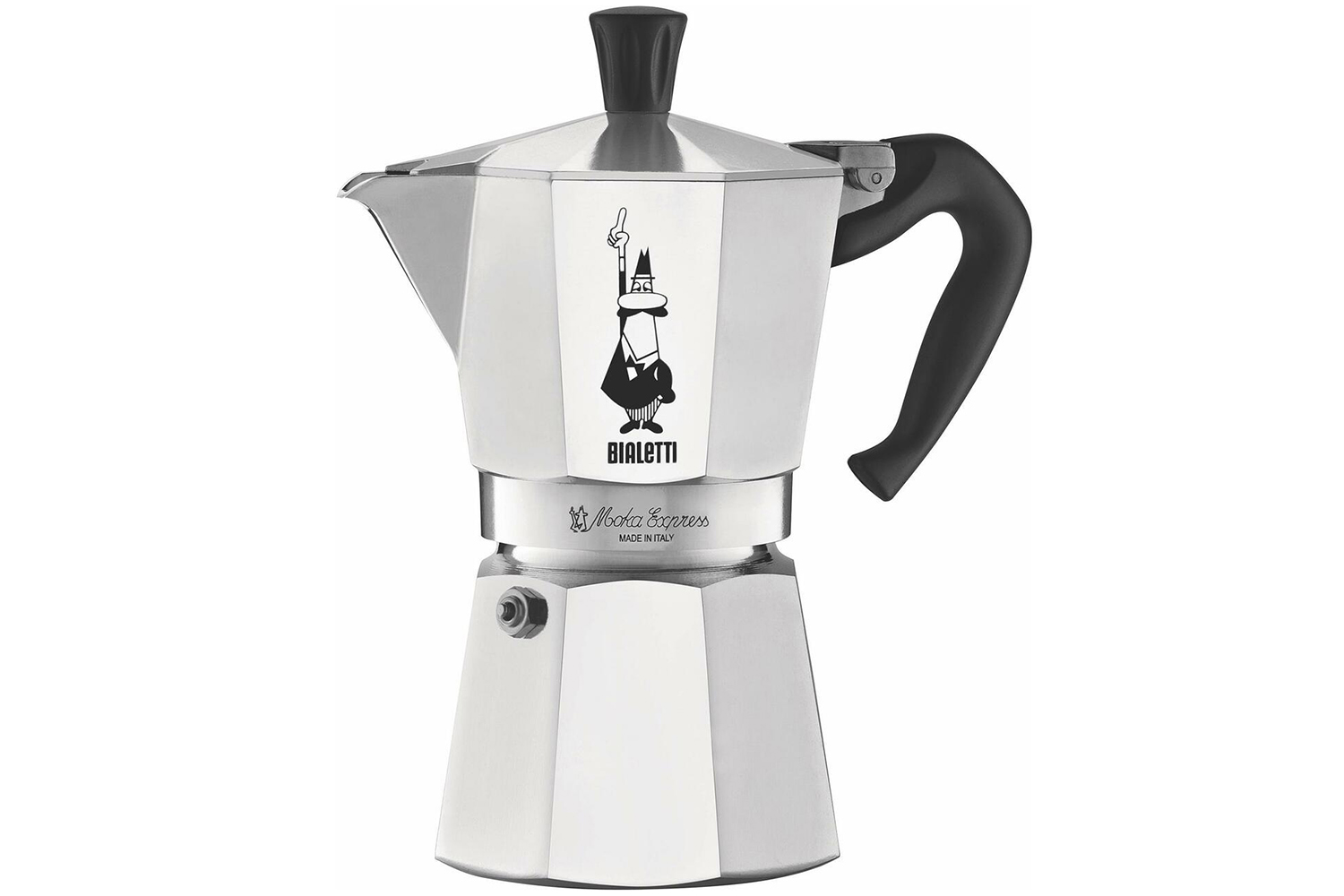 Bialetti  Moka Express 6 Cup - Espresso Coffee Maker – Silver | ME6 - Image 1 Bialetti  Moka Express 6 Cup - Espresso Coffee Maker – Silver | ME6 - Image 1