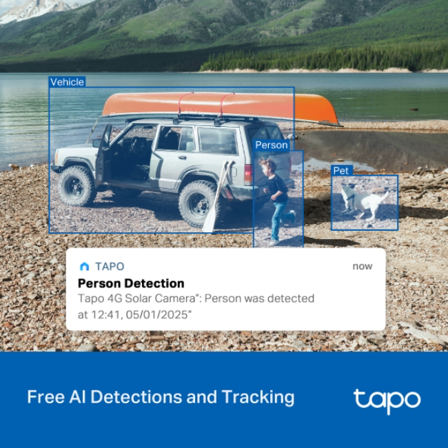 TP-Link Tapo 4g Sim 2k Solar Security Camera Kit Pan/tilt - White | TAPO-C615GKIT - Image 11