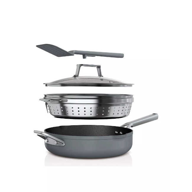 Ninja Foodi 9-in-1 PossiblePan with ZEROSTICK | Sea Salt Grey | CW102GYUK